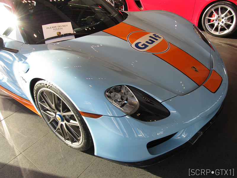 Illustration for article titled Ultra Rare Gulf Livery 918 Spyder w/ Weissach